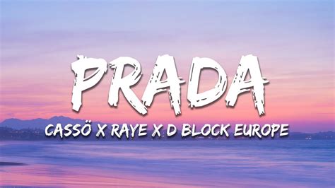 lyrics raye prada|prada song on repeat.